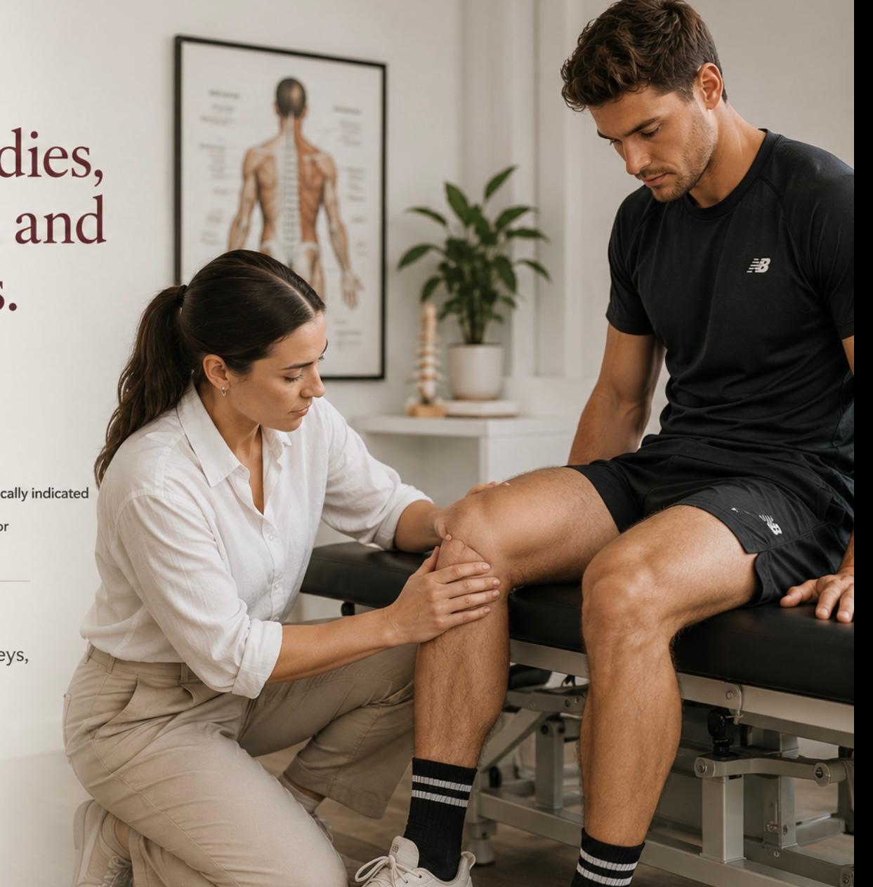 Athlete receiving performance assessment and treatment